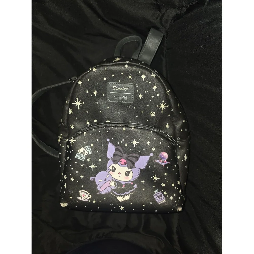 Loungefly Sanrio Hello kitty Kuromi mini backpack bookbag purse tote!